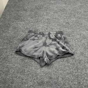 Playboy‎ x PacSun Shorts Womens M Gray Cotton Blend Tie Dye Bunny Logo Casual